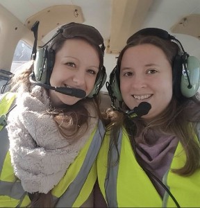 Two female pilots